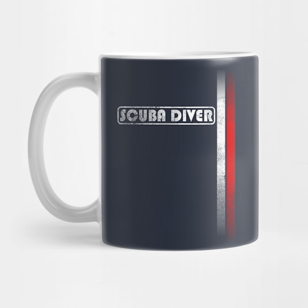 Scuba Diver (distressed) by TCP